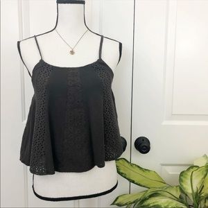 Adjustable crop tank top